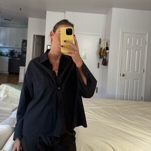 Black Button-Down from Djerf Avenue